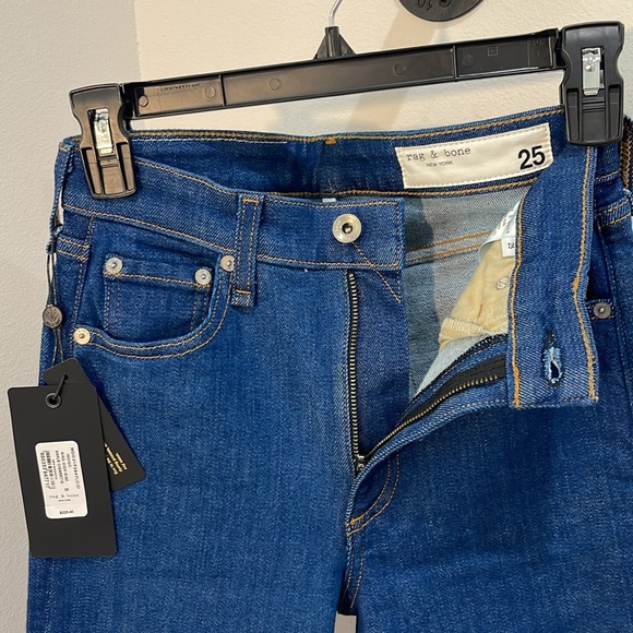 NWT rag & bone high-rise ankle cigarette jeans - Picture 4 of 10